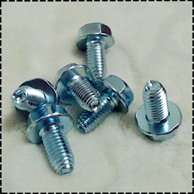 Hex Bolts M6 M8, Triangular Flange With Pads