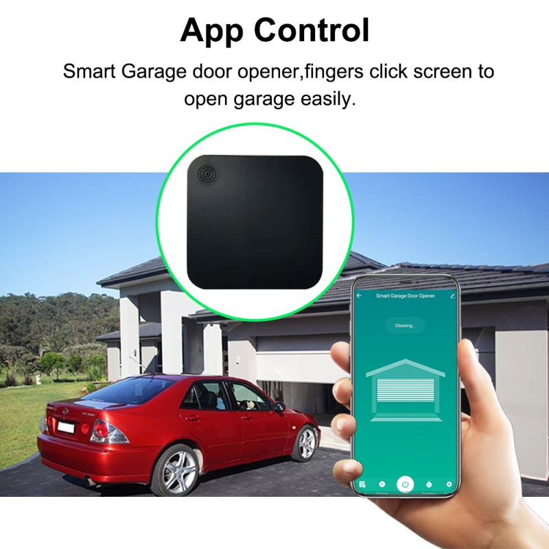 Tuya WiFi Smart Garage Door Opener Controller No Hub Require Wireless Remote Work With SmartLife Voice Control Alexa Google Home