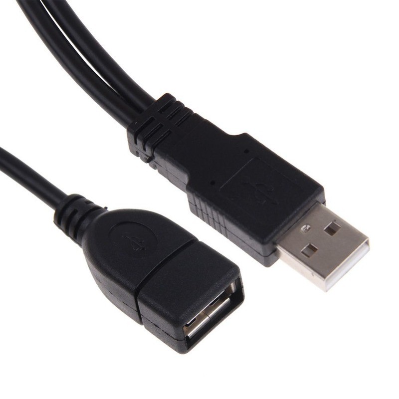 2 Port USB2.0 Hub USB 2.0 Male to 2 Dual USB Female Jack Splitter Power Hub Cord Adapter for Laptop Phone Cable