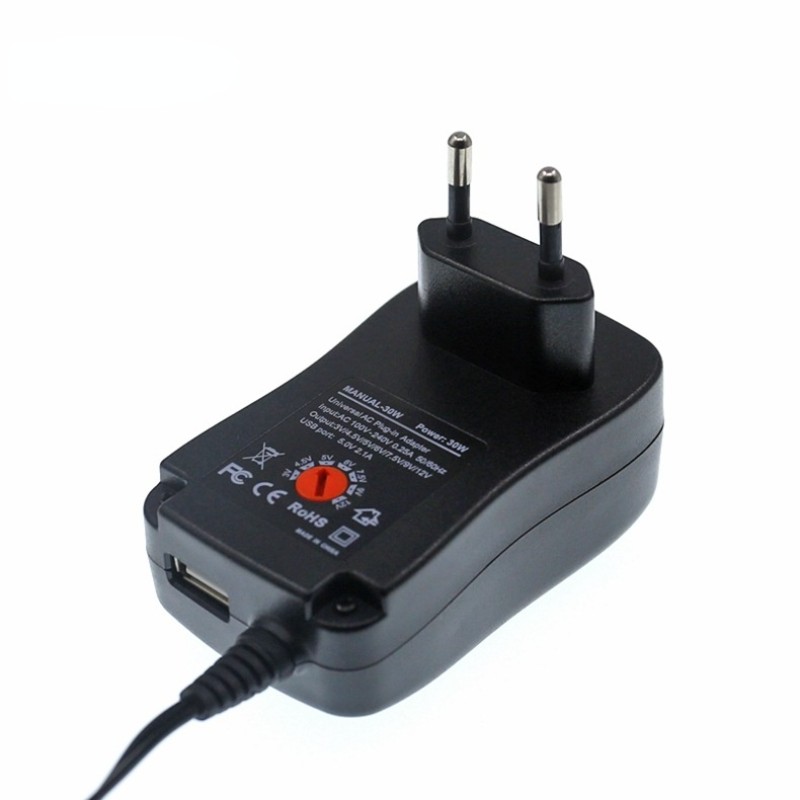 AC 110-240V DC 5V 6V 8V 9V 10V 12V 2A Universal Power Adapter Supply Charger adapter EU US AU UK Adjustable power adapter