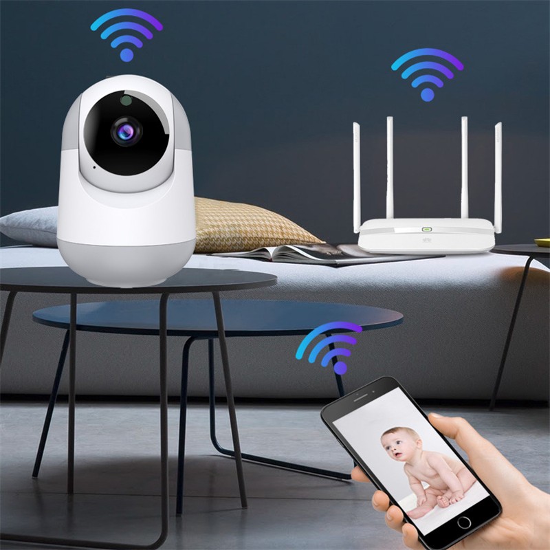 HD 1080P Smart Home WiFi Camera WiFi Security Cam 2 Way Audio Motion Detection Night Vision Surveillance Camera Home/Baby/Pet