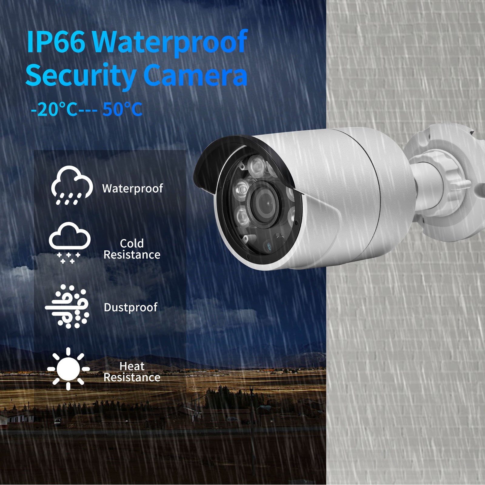 8MP 5MP POE IP Camera Mini Outdoor Waterproof Dual Light Source H.265 Video Compression Color Night Vision Smart CCTV Camera