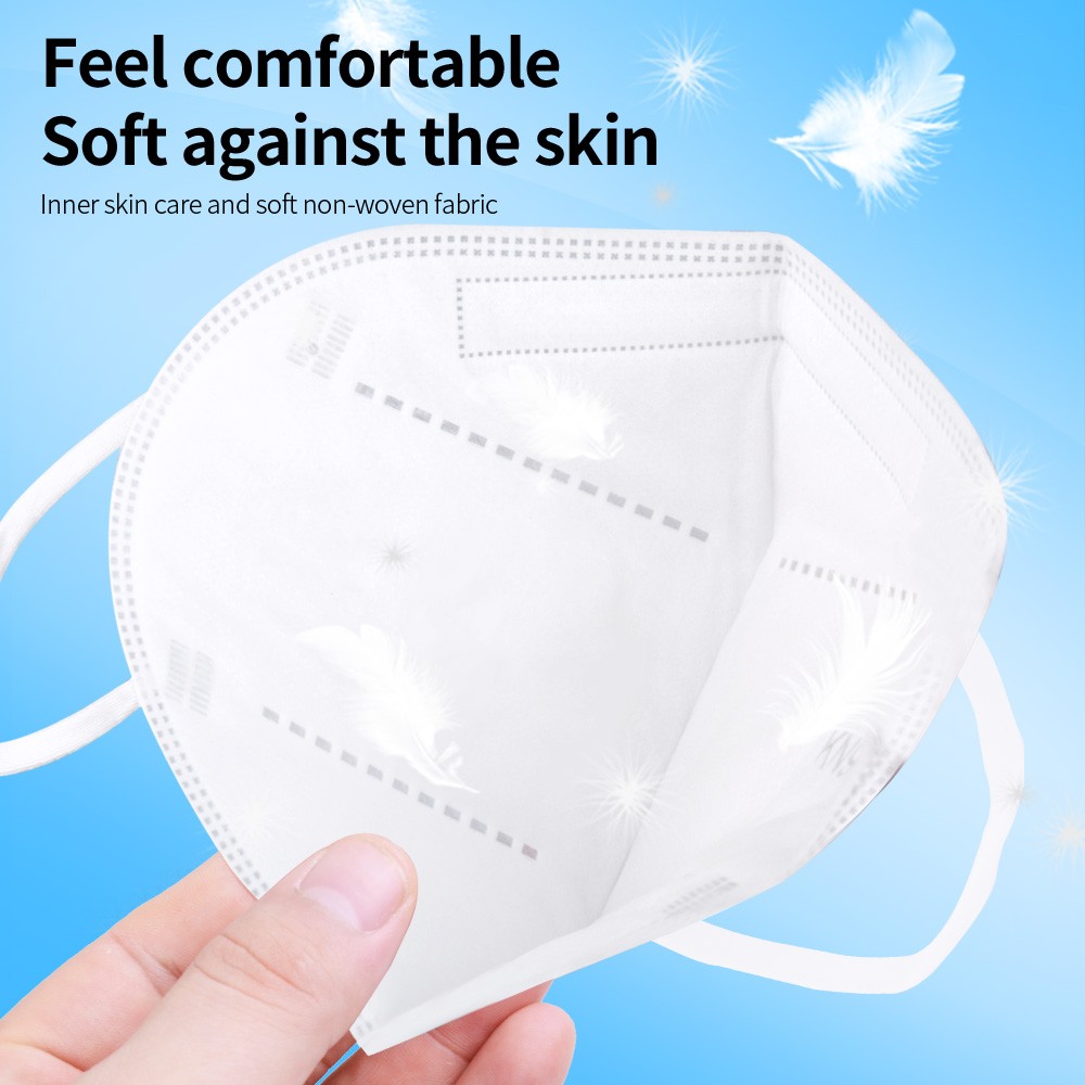 10-200pcs Mascarilla KN95 White Face Masks Filter FPP2 Approved Protective Mask Mouth Mask ffp2fan Mascherine FFP2 Certification