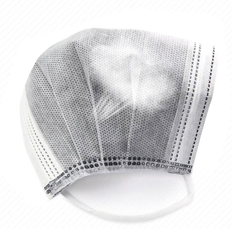 Protective Mask Gray Color Disposable Non-woven Ear Loop 3 Layer Dustproof Breathable Face Mask