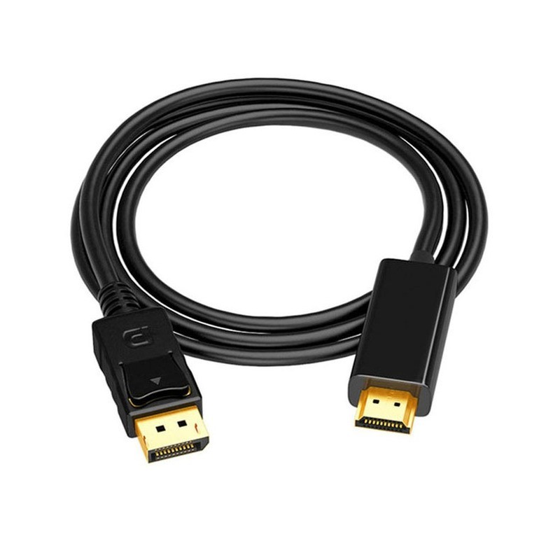 DisplayPort to HDMI Compatible Cable 1.8m 1080P DisplayPort DP to HDMI Compatible Cable for Connecting Laptop to Projectors