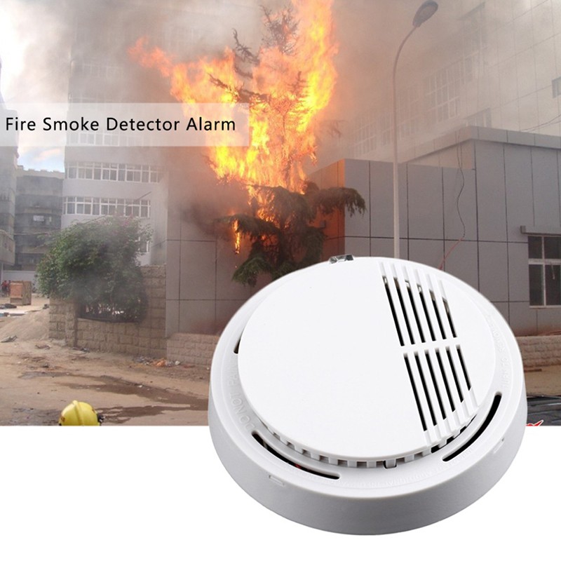 Fire Smoke Alarm Detector Alarm Standalone Smoke Alarm for Office Home Security Photoelectric Sensor Alarm Detector Alarm