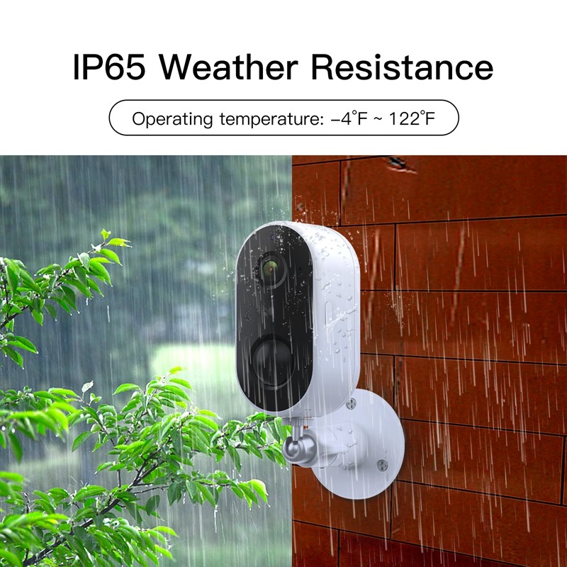 Arente Wireless 2.4G Outdoor Security Camera WiFi AI Motion Detection IP65 Waterproof Webcam Smart Home Security Security Webcam
