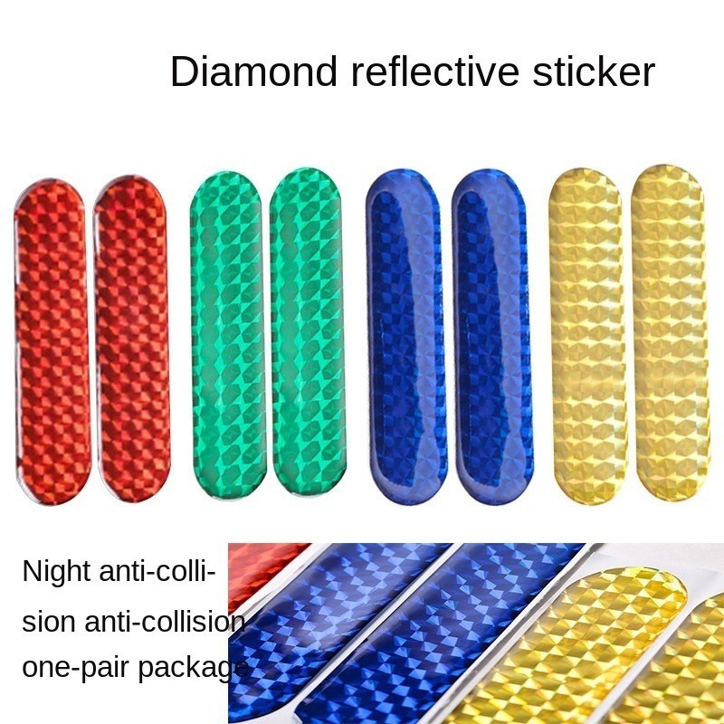 Car Reflective Stickers Epoxy Reflective Warning Car Door Stickers Anti-collision Stickers Epoxy Reflective Stickers