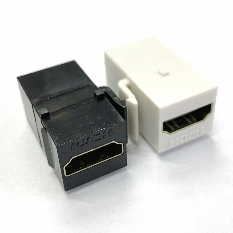 مستقيم HDMI متوافق 1.4 المفاجئة في الإناث إلى الإناث F/F كيستون جاك مقرنة محول للوحة الحائط الأبيض