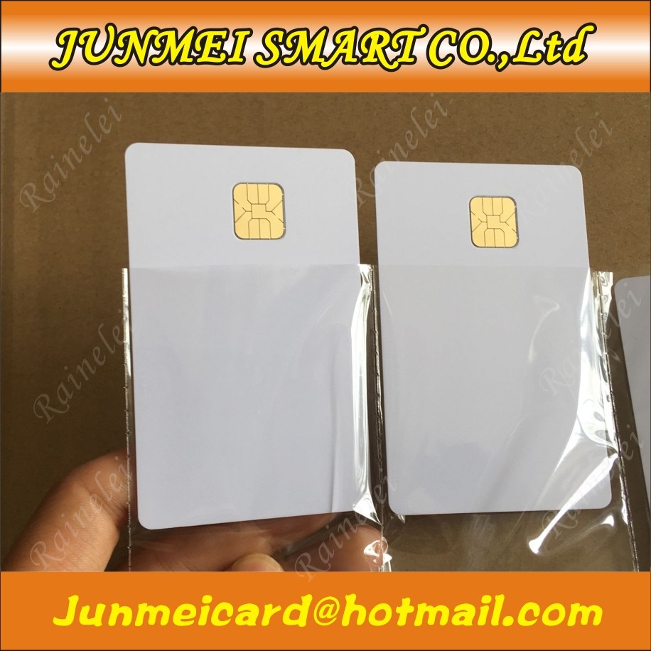 ISO 7816 White AT24C02, 24C16, AT24C64 24C128 Chip IC Card With 2K 16K 64K 128K EEPROM Memory For Access Control System 10pcs