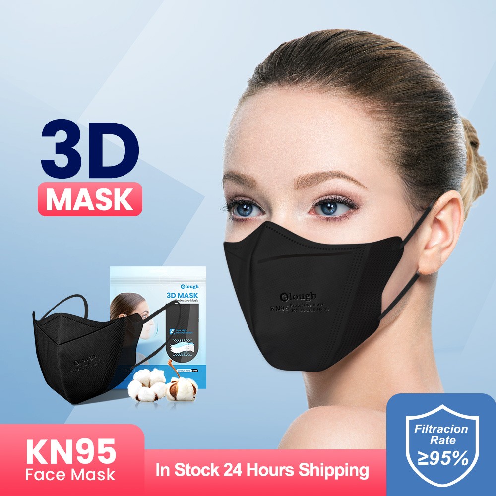 Elough mascarillas fpp2 3D Face Mask mascarilla kn95 fpp2 homologada españa KN95Mask Adult 4 Layers FFP2 Respirator Approved CE