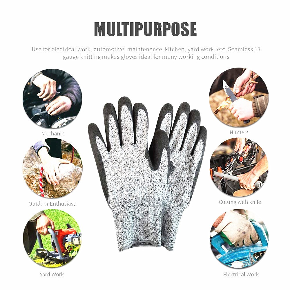 Durable Level 5 Pieces Proof Stab Resistant Wire Glove Kitchen Butcher Cuts Gloves For Oyster Shucking Fish Gardening Safety Gloves