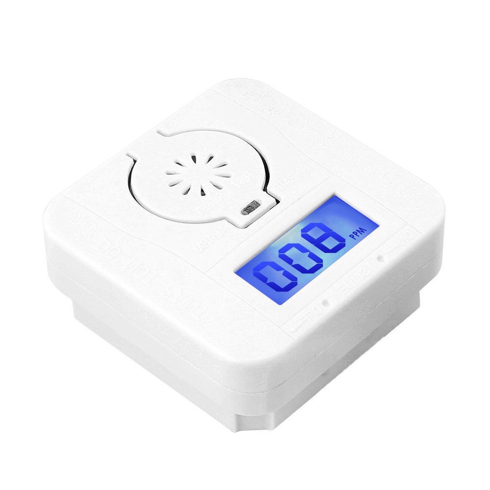 New Co Carbon Monoxide Fire Alarm Smoke Detector Poisoning Gas Warning Sensor Security Poisoning Alarm Lcd Photoelectric Detectors