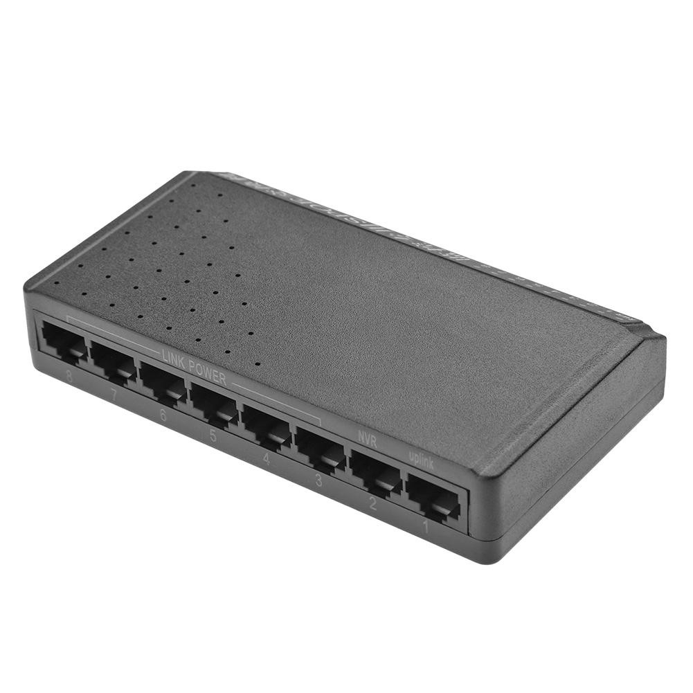 8 Ports 6 2 PoE 10/100M Ethernet Power Adapter Without Power Adapter For Camera Security Monitor