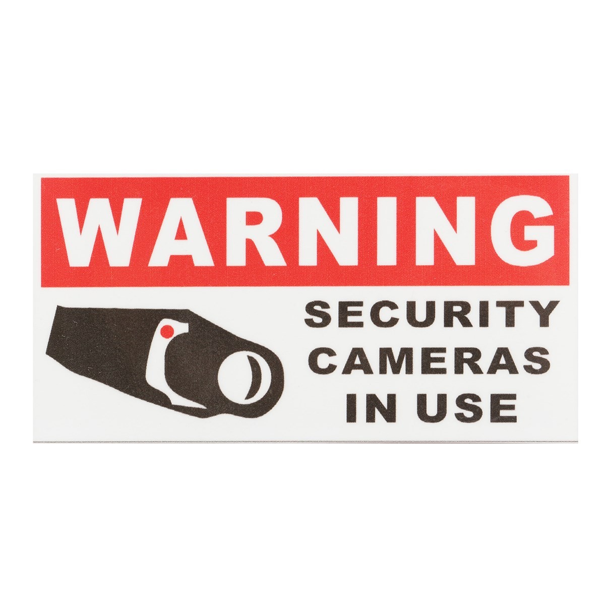 5pcs Security Camera In Use Waterproof Self-adhesive Warning Stickers Safety Signs Decal Reflective Tape Decoration