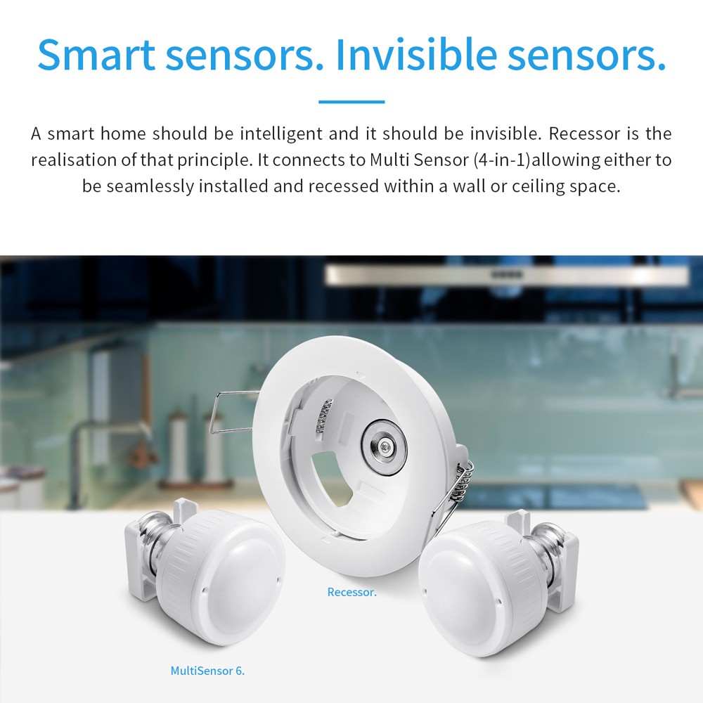 2022 Tuya ZigBee Multi Sensor 4 in 1 Smart PIR Motion Humidity Light Temperature Sensor USB Charge or Battery Operated