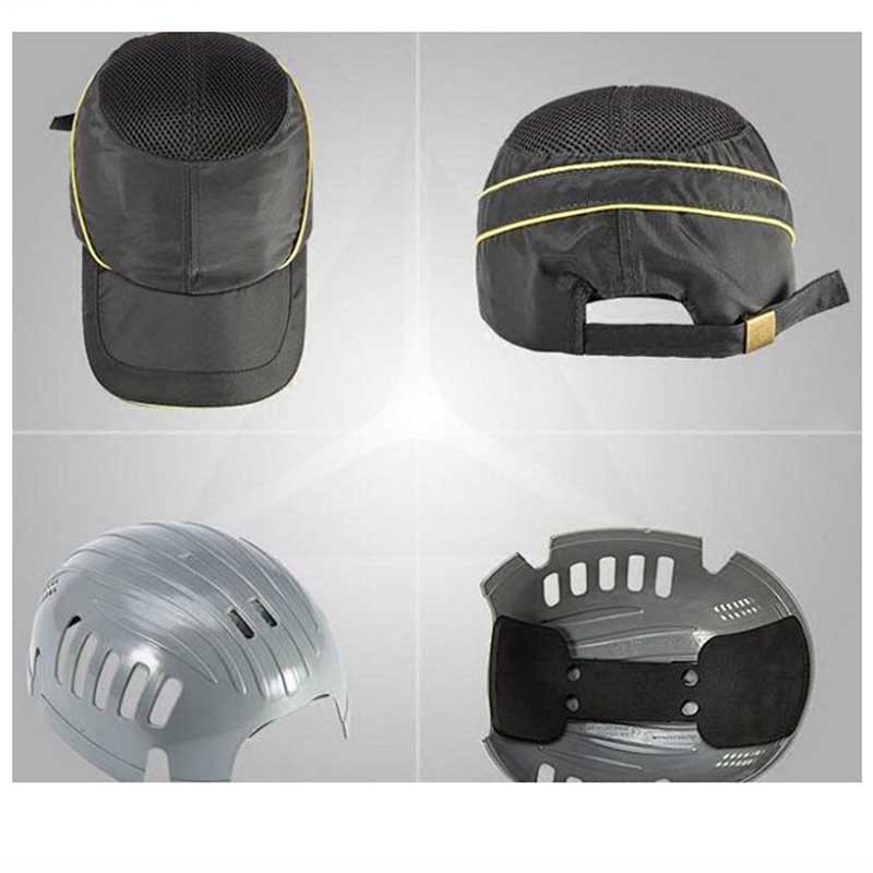 Safety helmet with bumpers lightweight breathable casual sun protection summer work helmet