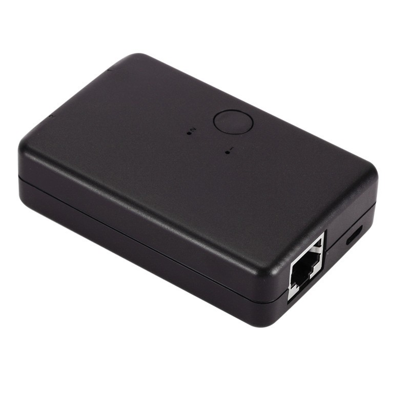 Mini 2 Port AB Network Adapter Manual 2 in 1 1 in 2 RJ45 Network Ethernet Sharing Switch Box for Laptop