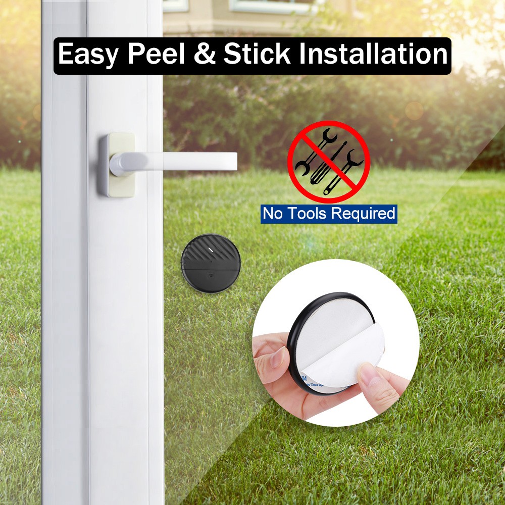 Elecpow Wireless Door Window Vibration Sensor 125dB Glass Broken Anti-theft Sensor Home Security Protection Alarm