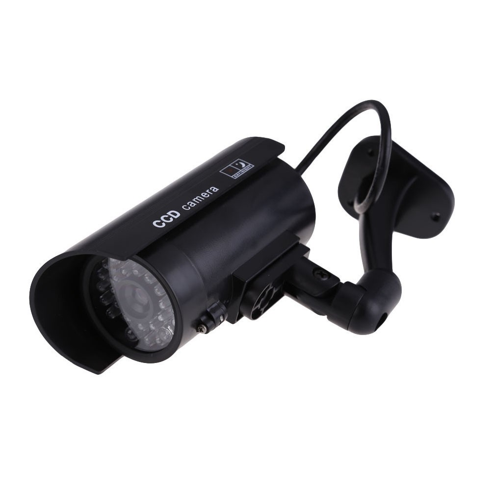 Home Waterproof Hotels Office Shops Safety Parks LED Light Easy to Use Warning Simulation Camera