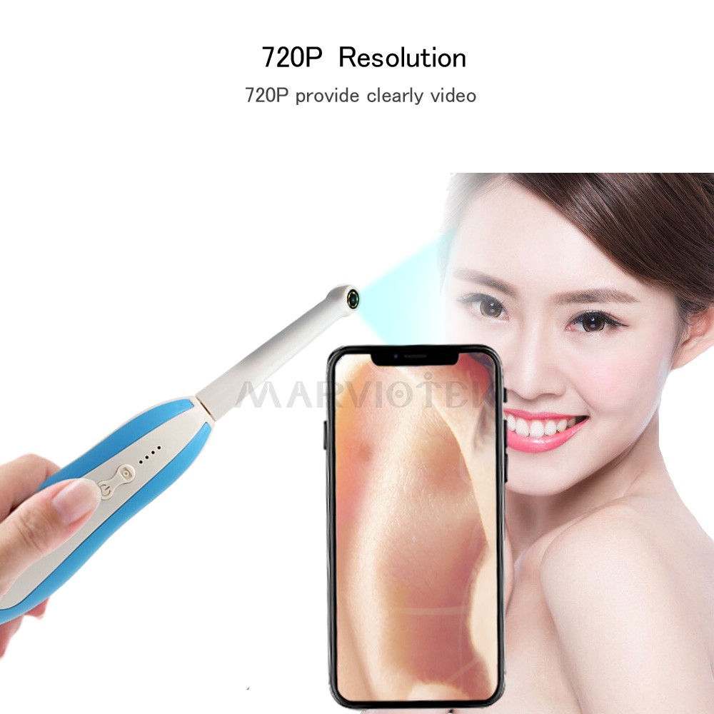 Wireless Dental Camera WIFI Intraoral Endoscope HD LED Light Inspection Monitoring for Dentist Oral Real Time Video Dentist Tools