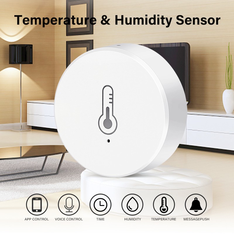 Tuya Smart ZigBee 3.0 Temperature and Humidity Sensor Battery Powered with Tuya Smart Life Alexa App