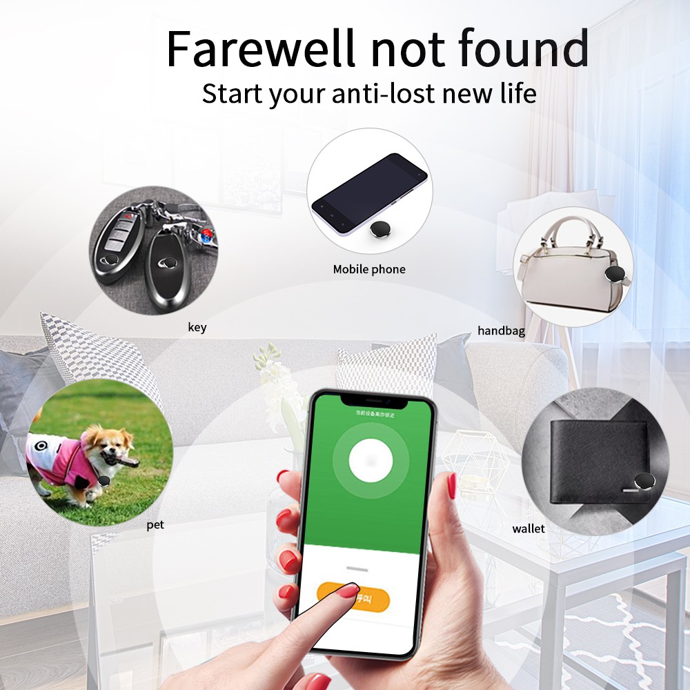 Tuya Smart Card GPS Tracker Bluetooth Anti-lost Alarm Keys Wallet Mini Alarm Device 2-way Search Tracker Location Item Finder