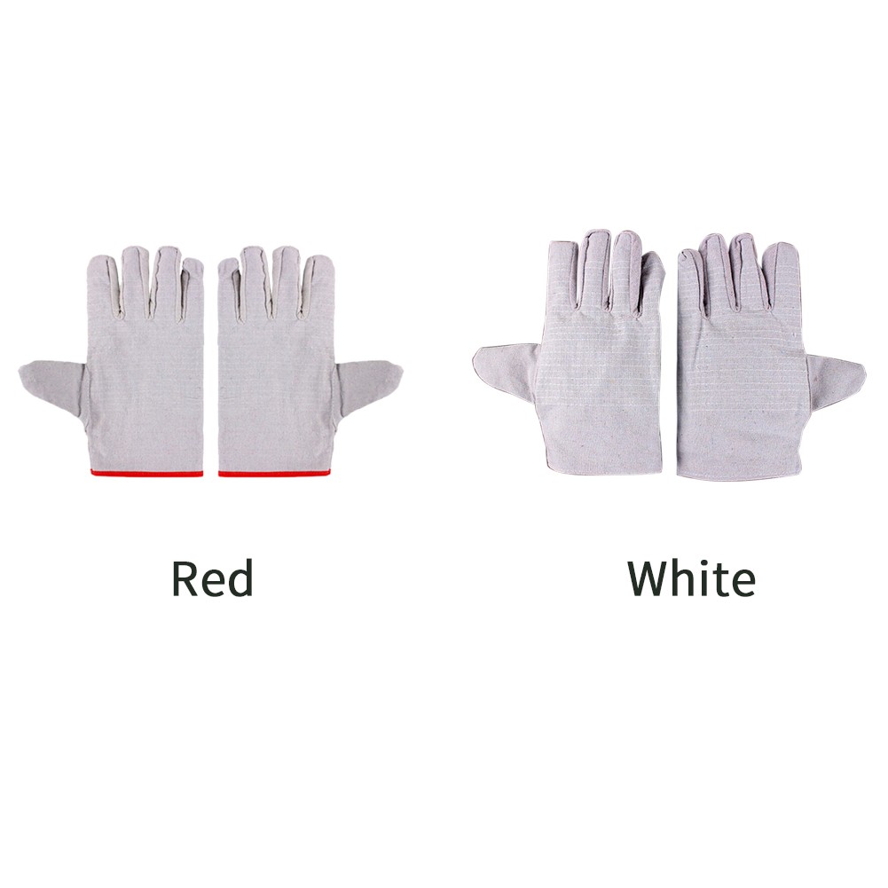 Non-slip Welding Construction Site Wear Resistant Canvas Work Safety Adult Multi-purpose Protective Gloves 24 Line Unisex