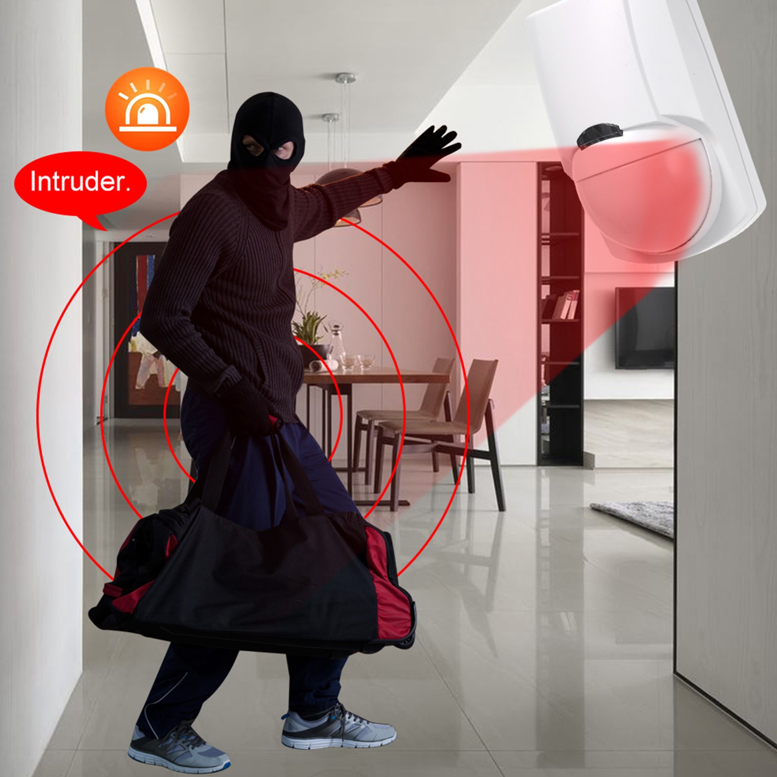 Wireless Wall Mounted PIR Human Body Motion Sensor Smart WiFi Infrared Motion Detection Sensor Alarm for Sonoff RF Bridge 433