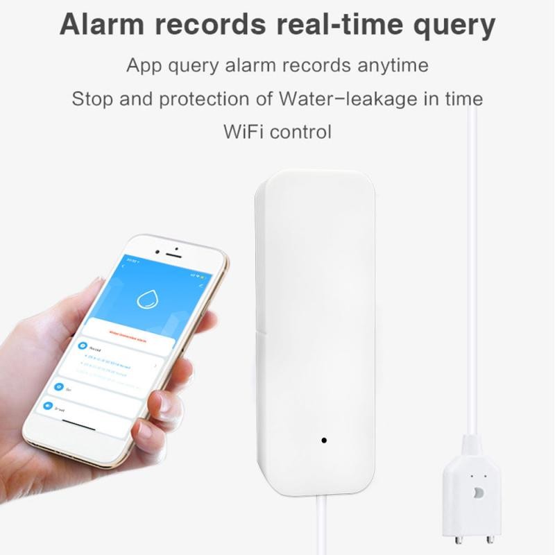 Tuya Home Water Leak Alarm Standalone Alarm WiFi Water Leak Sensor Flood Detector Alert Overflow Security Alarm System