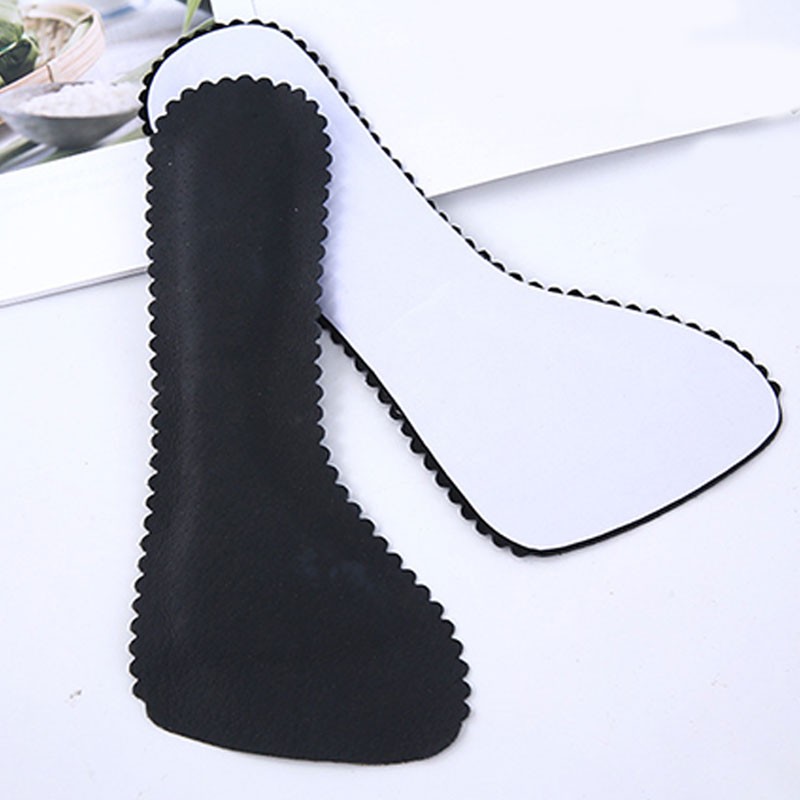 1 Pair Leather Half Foot Pad High Heel Insoles Sweat-absorbent Seven Points Cushion Anti-slip Massage Cushion Insert Foot Care Tool