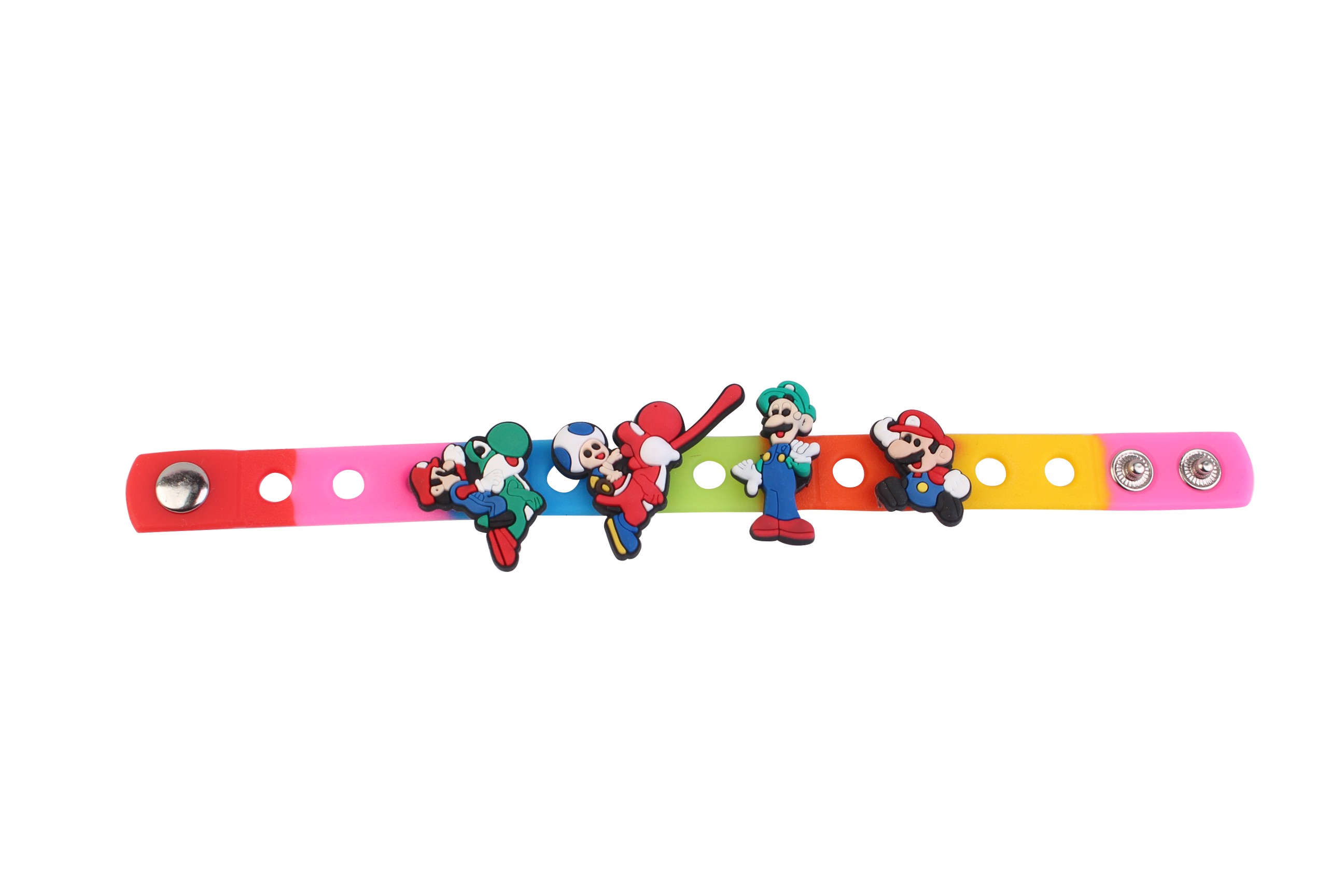 20pcs Cartoon Super Mario Luigi Mushroom PVC Shoe Charms Garden Croc Shoe Accessories Charms Buckle Fit Croc JIBZ Children Party