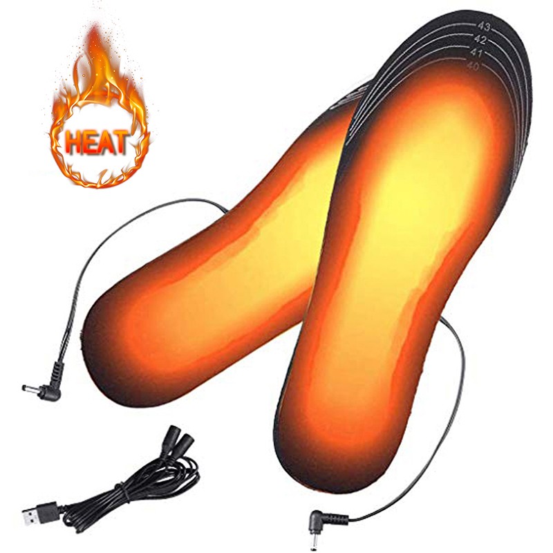 Electric Heating Insoles USB Heated Shoe Insoles Feet Warm Sock Cushion Washable Warm Thermal Insoles Unisex Plantillas Para Los