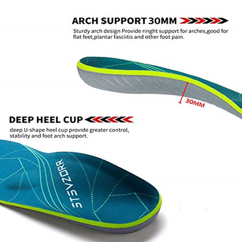 Flat Feet Arch Support Orthotic Insoles Men Women Plantar Fasciitis Heel Pain Orthotic Insoles Sneakers Shoe Inserts