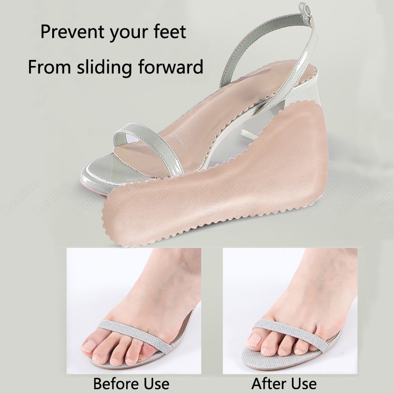 Anti-Slip Insole for Women Shoes High Heel Sandals Slippers Gel Insoles Flat Arch Support Massage Foot Care