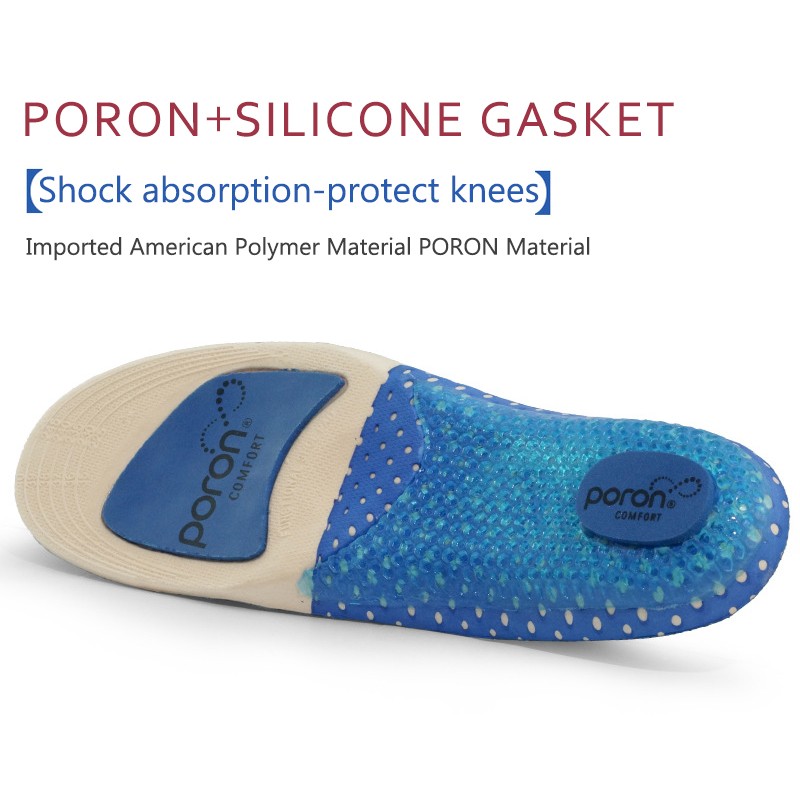 Insoles Silicone Unisex Mesh Breathable Insoles Orthotic Arch Support Shoes Cushion For Men Women Deodorization Sneakers Insert