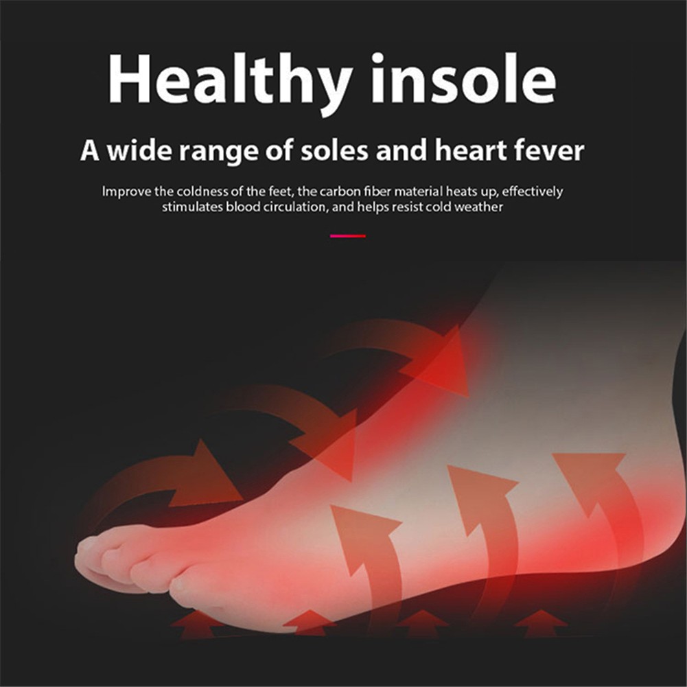 USB Heated Shoe Insoles Feet Warm Sock Heating Pad Electric Thermal Insoles Winter Insole Unisex Wireless Temperature Adjustment