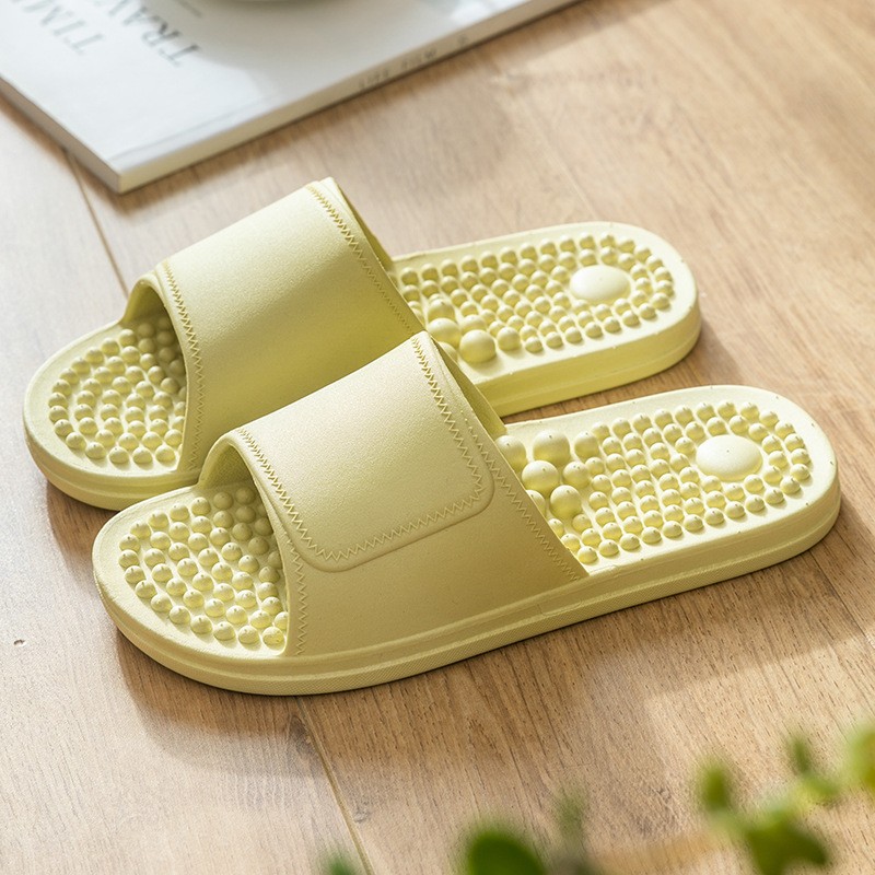 2022 Massage Slippers Women Sandals Men Unisex Indoor Non-slip Solid Soft Bottom Couple Flip Flops Home Bathroom Shoes