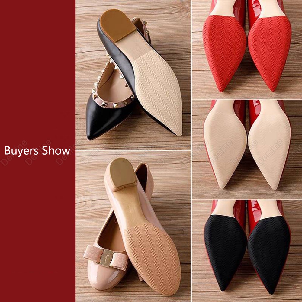 Non-slip Rubber Sole Protector for High Heels Self-adhesive Repair Board Shoe Care Tool Mat