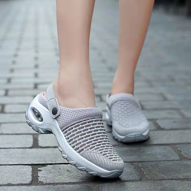 2022 New Women's Shoes Non-slip Thick Sole Sandals Women's Breathable Mesh Sandals Outdoor Walking Slippers