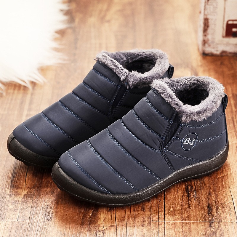 Winter Men Boots Fashion Men Casual Shoes Waterproof Winter Male Loafers Unisex Slip On Warm Men Sneakers Zapatillas Hombre