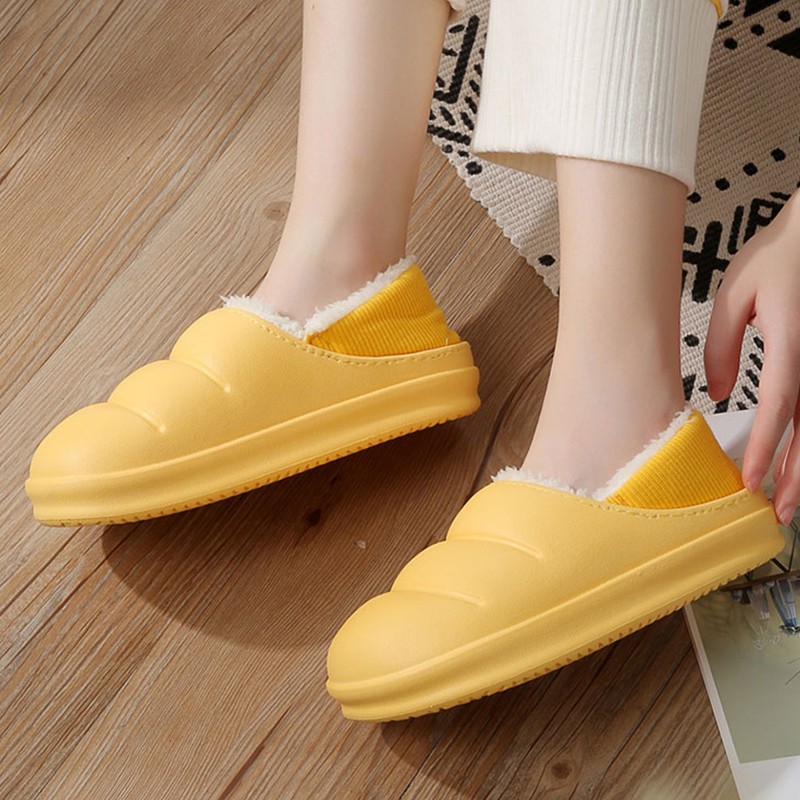 Men and women winter slippers fur slippers passionate and comfortable garden clogs mules slippers home cotton shoes couple indoor slippers