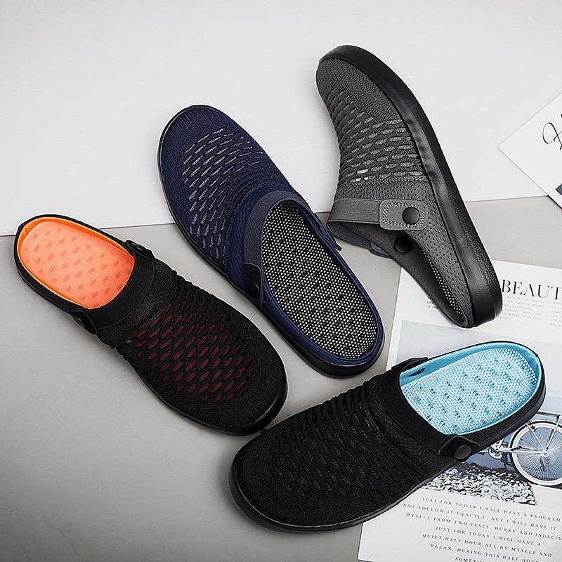 Casual Breathable Men Sandals Summer Outdoor Lightweight Fashion Slippers New Arrivals Slip On Male Mesh Beach Shoes For Male