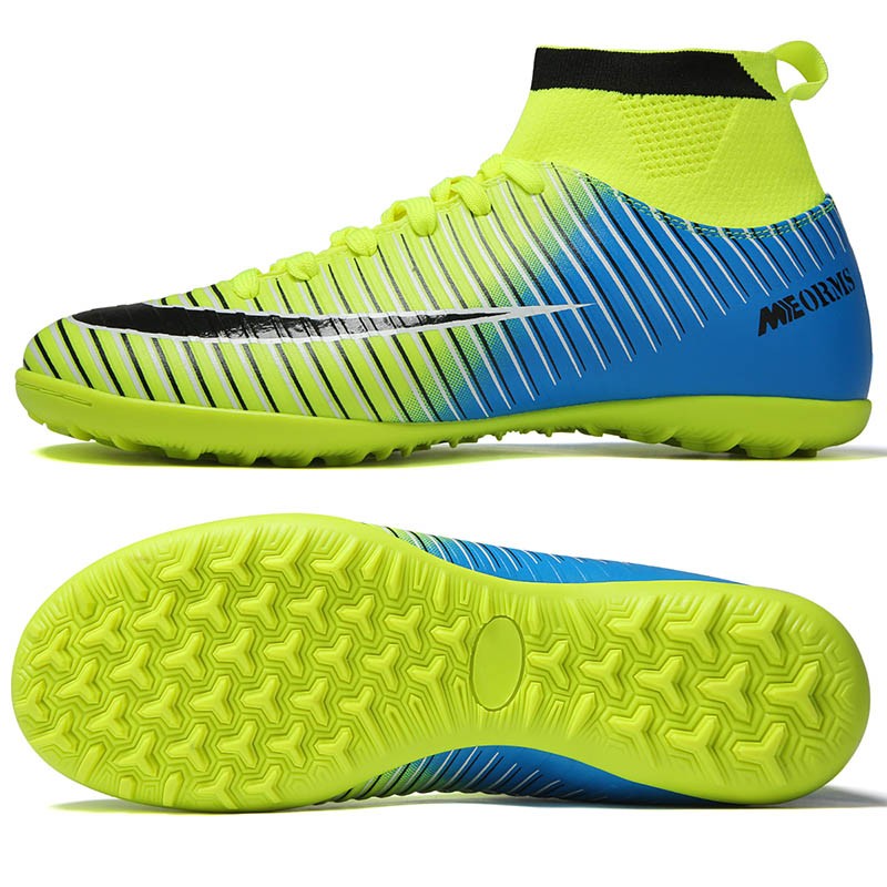 Indoor Soccer Shoes Men Sneakers Soccer Boots Turf Soccer Shoes Kids Soccer Cleats AG/FG Spikes Training Sport Futsal Shoes