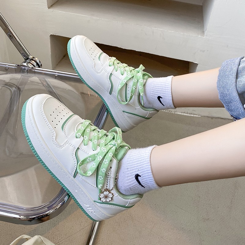 White Platform Sneakers Women Shoes Kawaii Cute Korean Fashion Sneakers Fairy Sweet Women Shoes Girls Tenis De Mujer