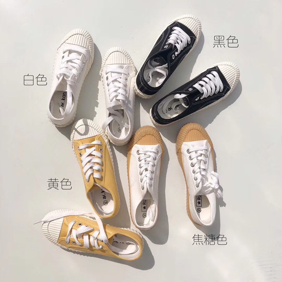 Brand 2022 New Women's Canvas Shoes Flat Shoes Woman Retro Classic Women's Vulcanizing Shoes Low Cut Lace-up Designer Sneakers