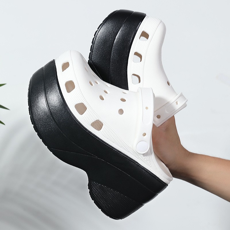 sandals summer women slippers platform sandals outdoor thick clogs street beach slippers flip flops garden shoes super high 10cm