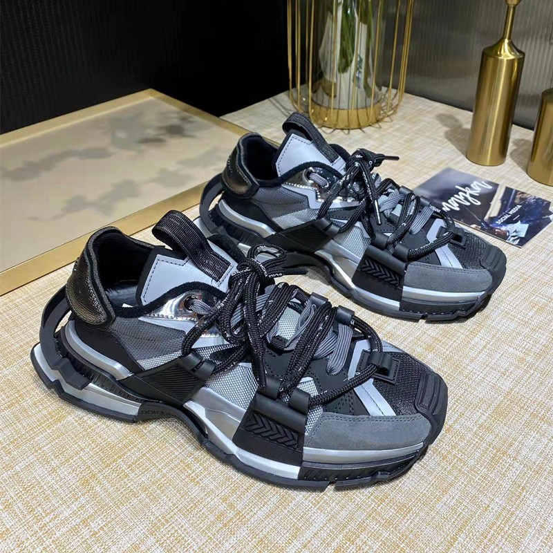 Italian brand 2021 spring and autumn women's sports shoes men's running shoes lace-up leather details contact customer service