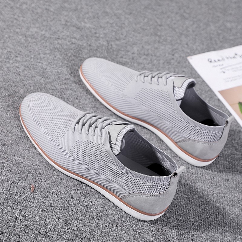 2022 new summer men's British-style shoes classic light breathable mesh flat shoes fashion casual business dress shoes large size