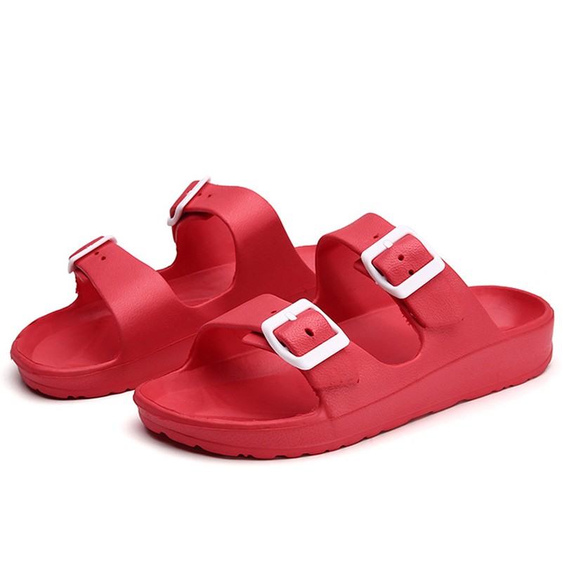 Men Slippers Thick Sole Non-slip Mens Sandals Summer Water Shoes Candy Color Slides Mens Beach Shoes Men Slippers Brand Designer